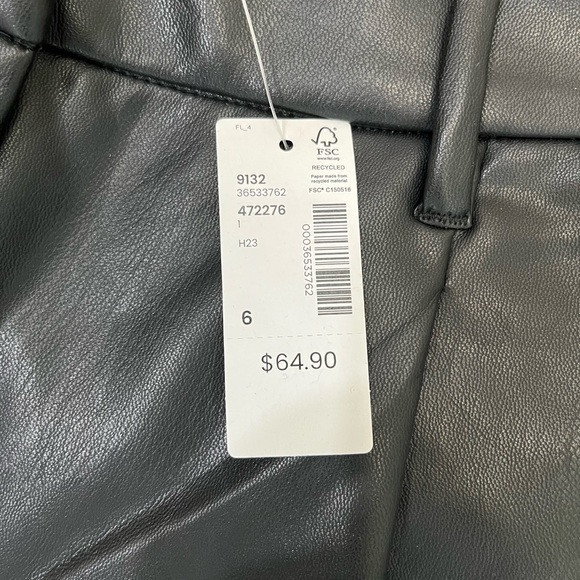 ***SOLD*** NWT Black Pleather Pants - Picture 7 of 8